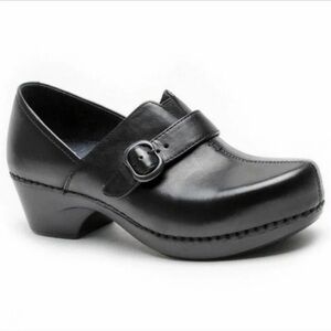 Dansko Tamara women’s clogs black burnished full grain leather comfort Zise 41